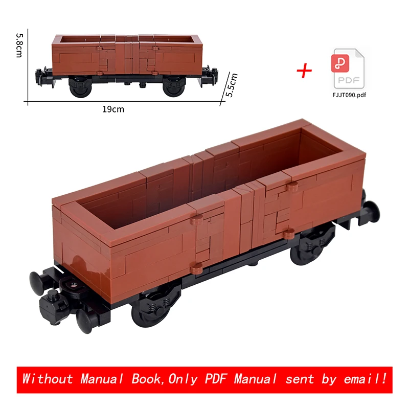 

2025 New MOC City Creative Open-body truck train Building Block Bricks Kids DIY High-tech Creative Toy