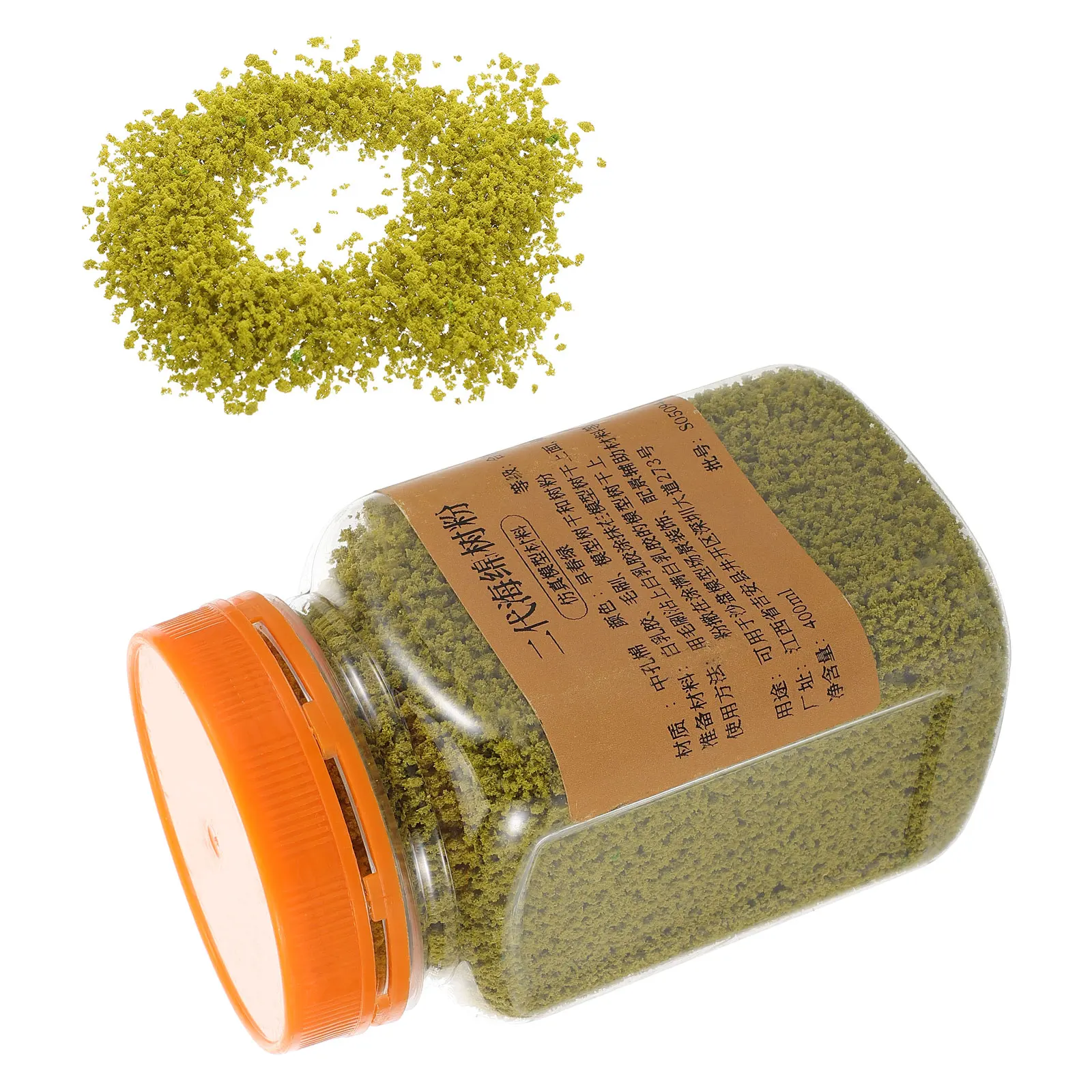 

DIY Olive Green Miniature Tree Powder Fine Texture Sponge Tree Powder Artificial Moss Dressing Ideal for Creative Micro