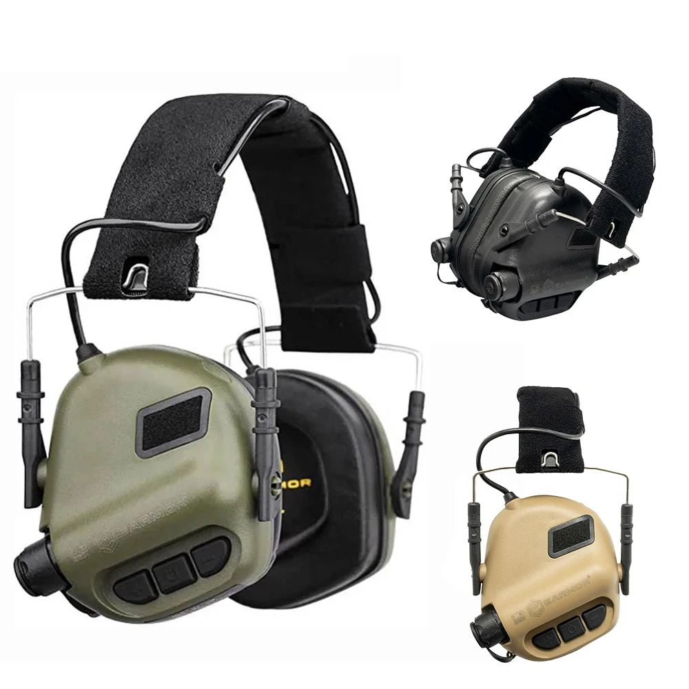 OPSMEN-auriculares tácticos de Tiro Militar, orejeras electrónicas con cancelación de ruido, protección auditiva, M31