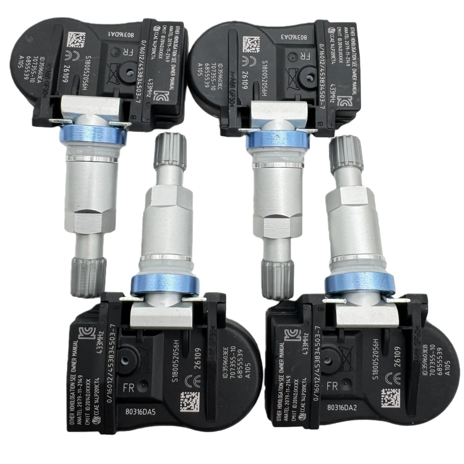 

4-Piece Set Suitable for Bmw 328I 335I 340I 428I 435I 440I Tpms Tire Pressure Monitoring Sensor