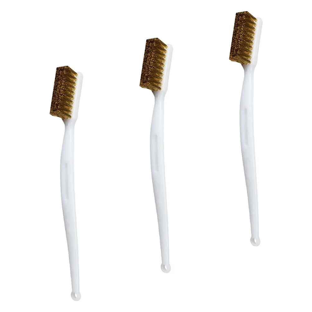 

3Pcs 3D Printer Cleaning Brushes Copper Wire Set Rust Remover for Nozzle Hot Bed Industrial Maintenance and Metal Parts