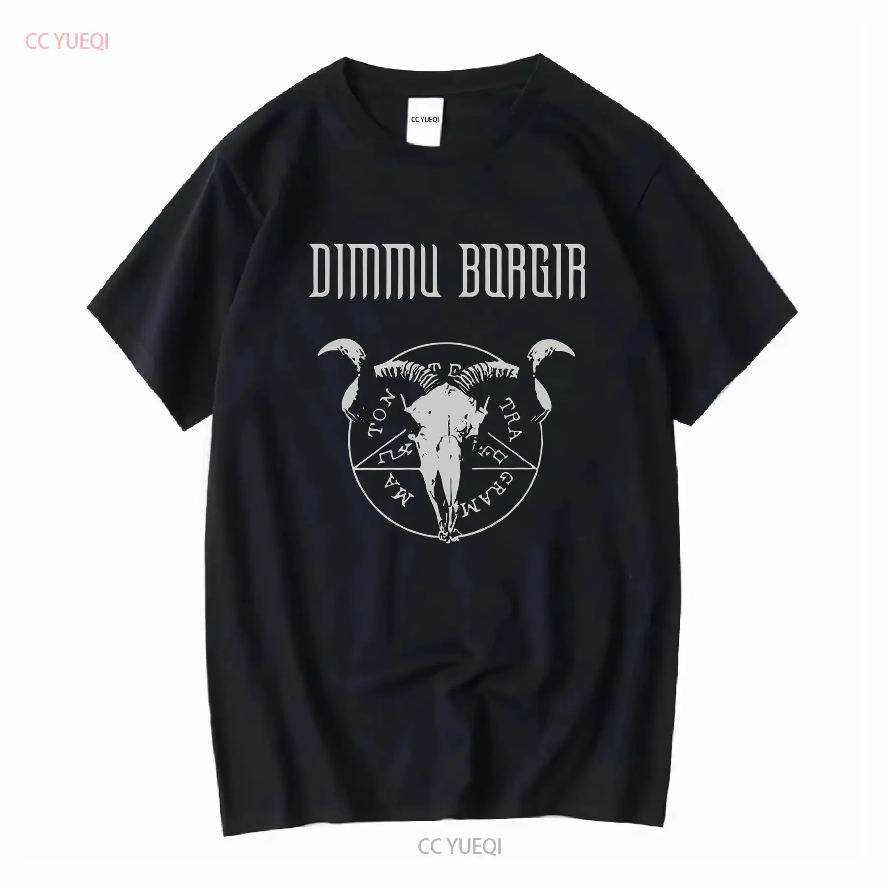 Dimmu Borgir Norwegian black metal band cotton premium T shirt tee long or short sleeves vintage Washed Stylish
