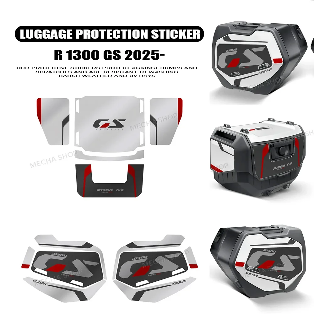 

For R 1300 GS R1300 GS r1300gs r 1300 gs 2023-2025 Vario Suitcase Kit Stickers Motorcycles Triple Black Waterproof Decals