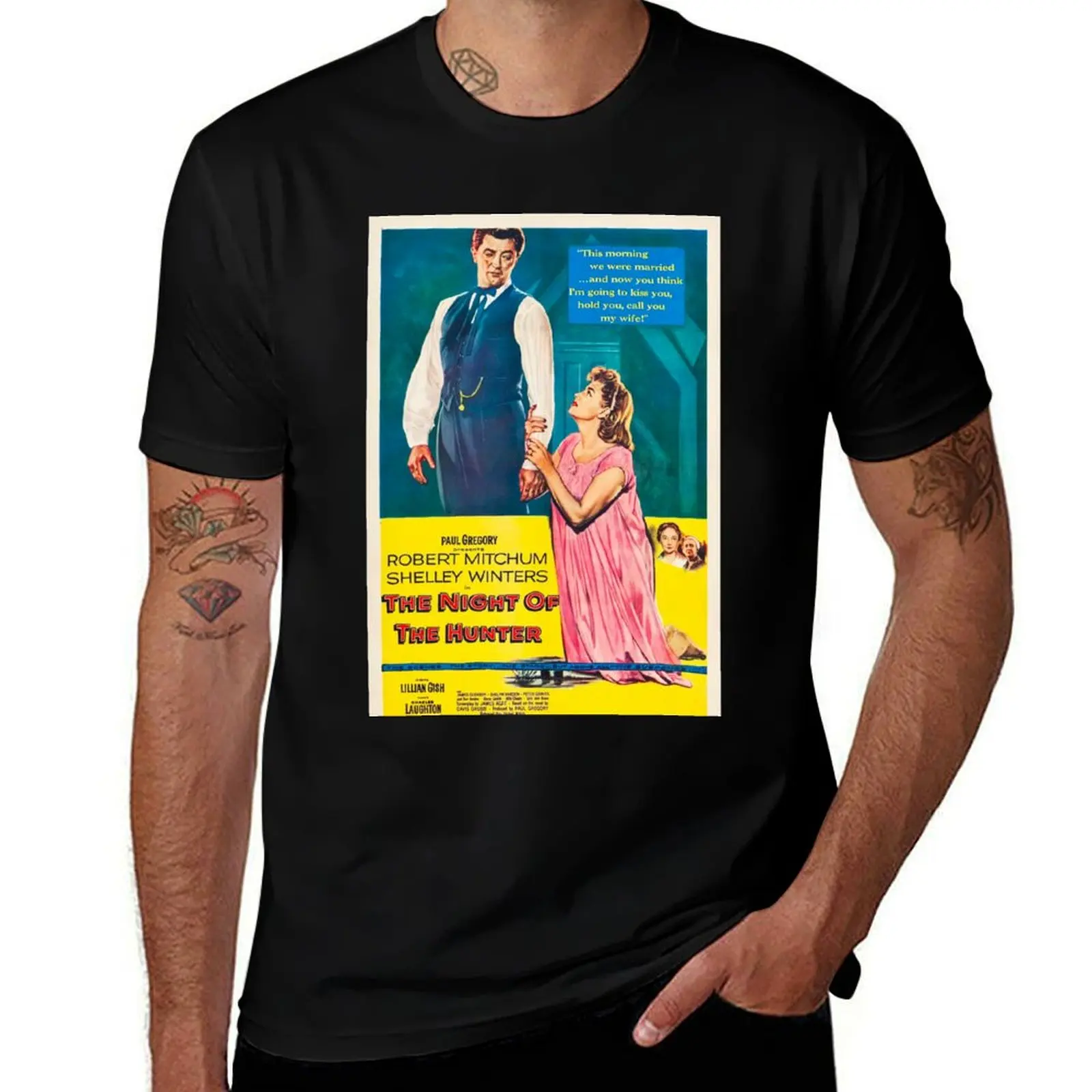 

The Night of the Hunter Charles Laughton T-Shirt valentines clothes anime clothes blue lock outfits for men