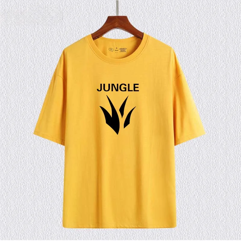 LOL Game Order Medium Single ADC Jungler Auxiliary League of Legends Cotton Printed Short Sleeve T-Shirt Women\'s Half Sleeve