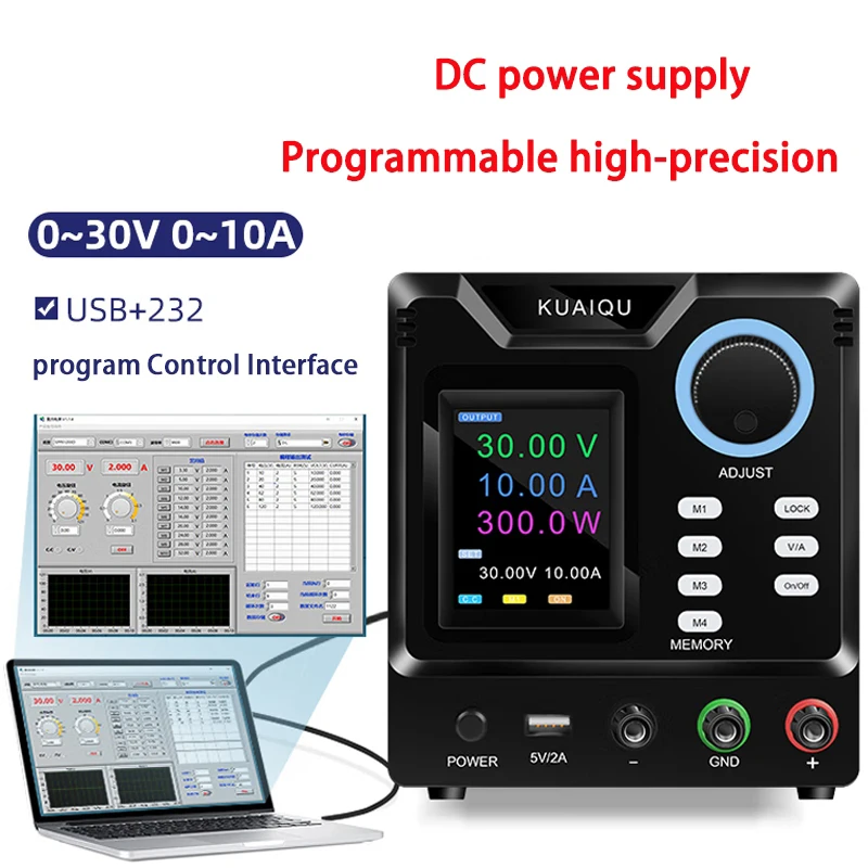 Fuente de alimentación CC ajustable de 400V, 300V, 30V, 10A, fuente de alimentación de banco, 60V, 5A, 120V, 3A, fuente de alimentación de laboratorio para anodizado, prueba de reparación de teléfonos
