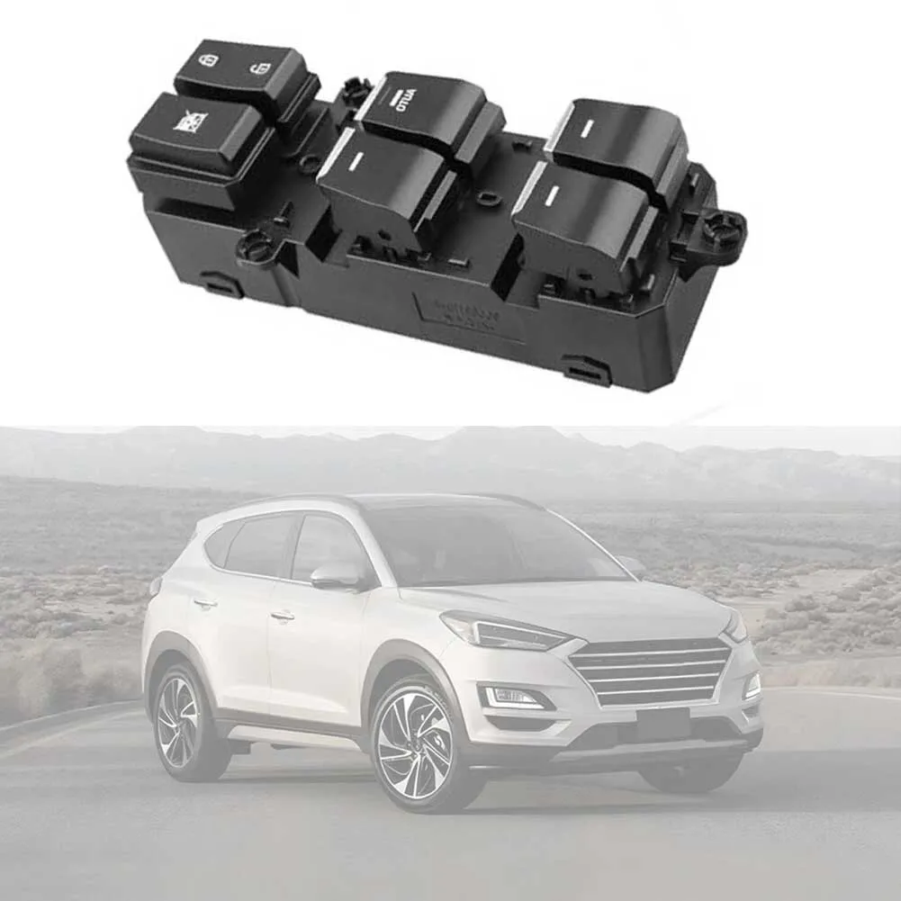 93571-D3000 Left Driver Power Window Switch for Hyundai For TUCSON 2016-2021 Compatible with 18-Pin Configuration and OE Numbers