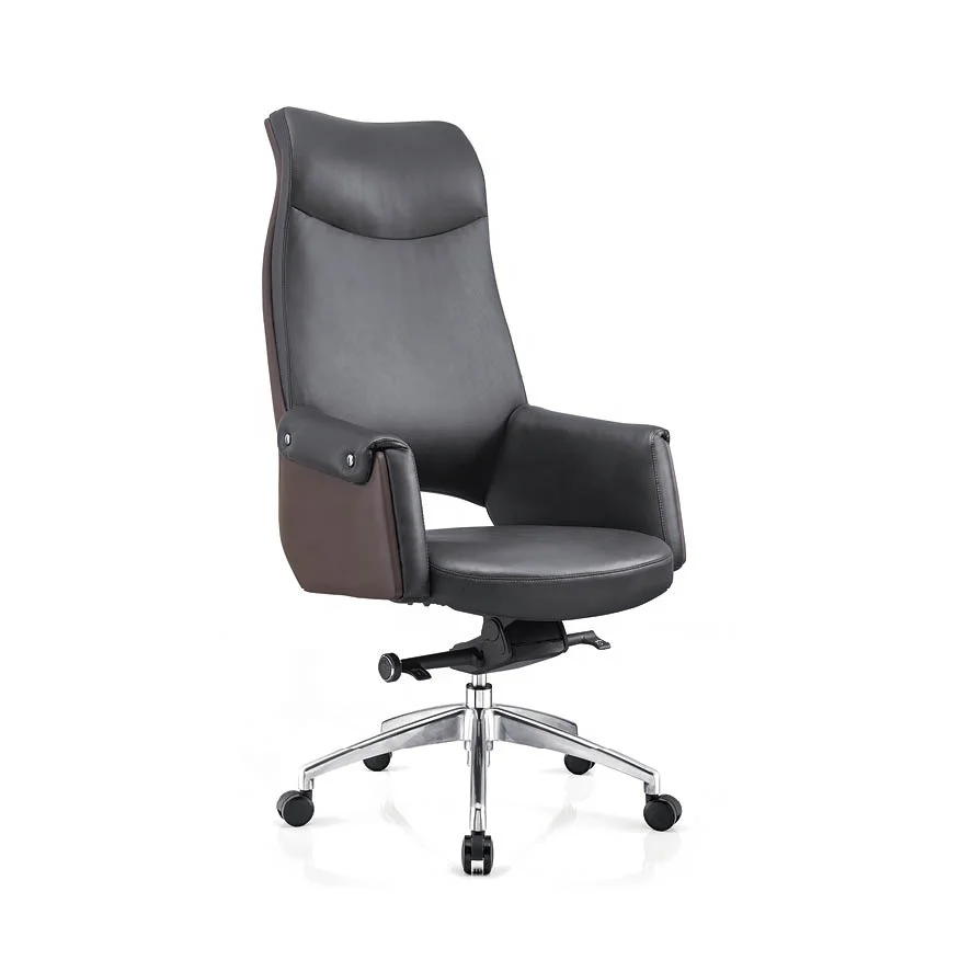 

PENGPAI Новые трендовые товары Лучший эргономичный настоящий дизайн Офисная мебель Поворотный кожаный офисный стул для руководителей