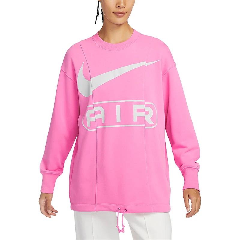 سويت شيرت نسائي برقبة دائرية من Nike مقاس كبير من الرياح الفرنسية تيري FN1898-675