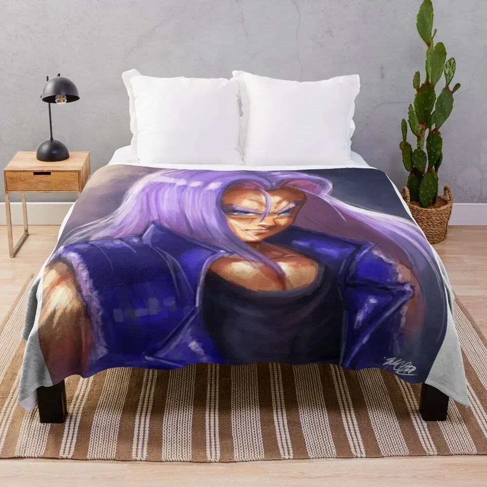 Future Trunks- bust Throw Blanket for sofa Loose Blankets