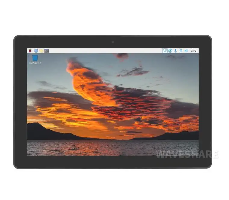 Waveshare PI4-HMI-101D Industrial HMI All-in-one Touch Display For Raspberry Pi, Supports Dual 4K HDMI Output, 10-point Touch,