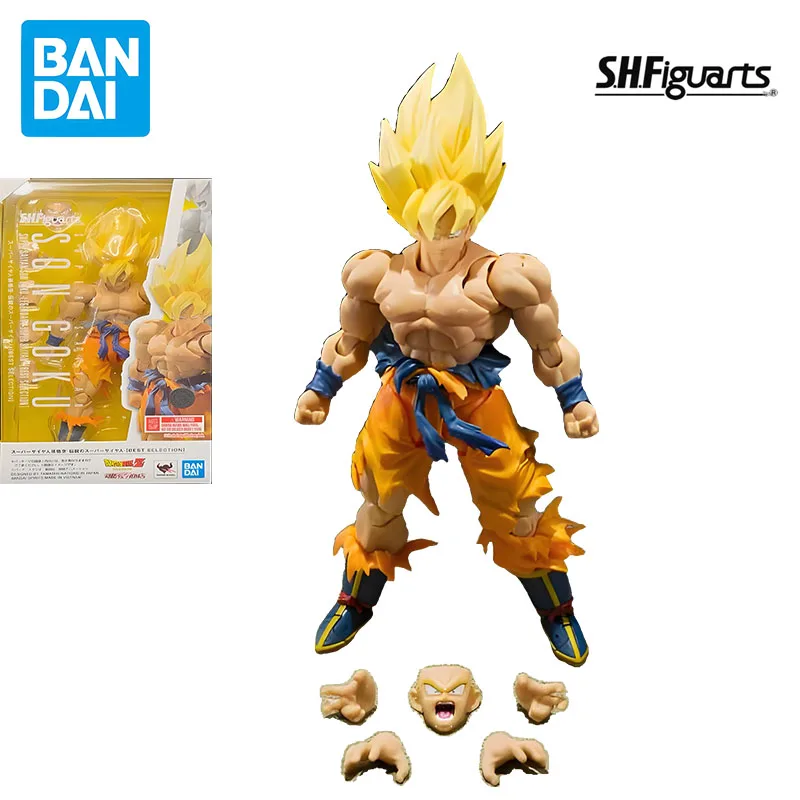 بانداي الأصلي أطقم منمذجة GUNDAM SHF SON GOKU أنيمي عمل الشكل التجمع نموذج اللعب نموذج الهدايا الأولاد تحصيل الحلي #4
