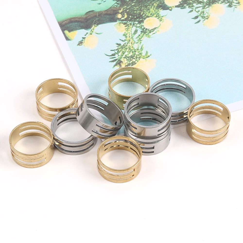 

2pcs 17/18/19mm Stainless Steel Copper Material Jump Ring Opening Ring Maker For Diy Jewelry Making Jewelry Findings