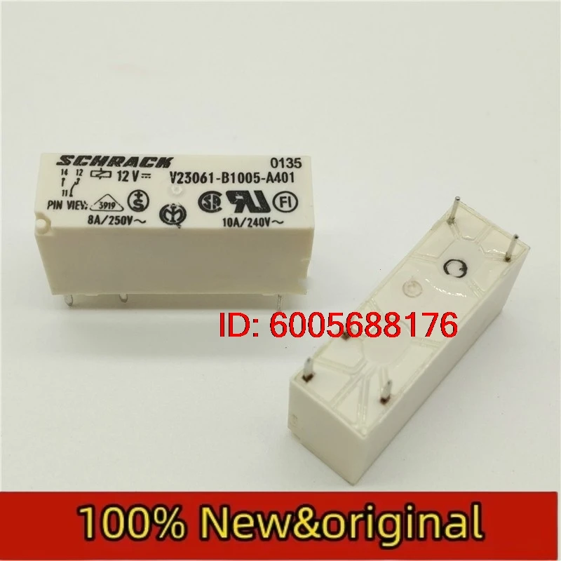 5pcs New Relays V23061-B1005-A401 SCHRACK relay 12VDC 5 pin  relay