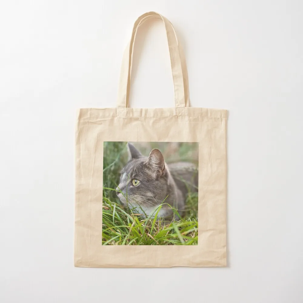 

Cat on look out duty Tote Bag Shopper custom fabric bag Canvas stote bag Canvas Tote