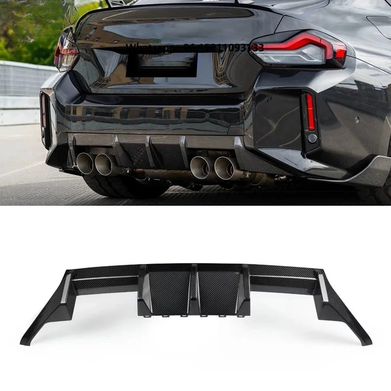 

For M2 G87 2023 OEM Style Dry Carbon Fiber Auto Part M2 G87 Rear Diffuser with Rear Bumper Lip