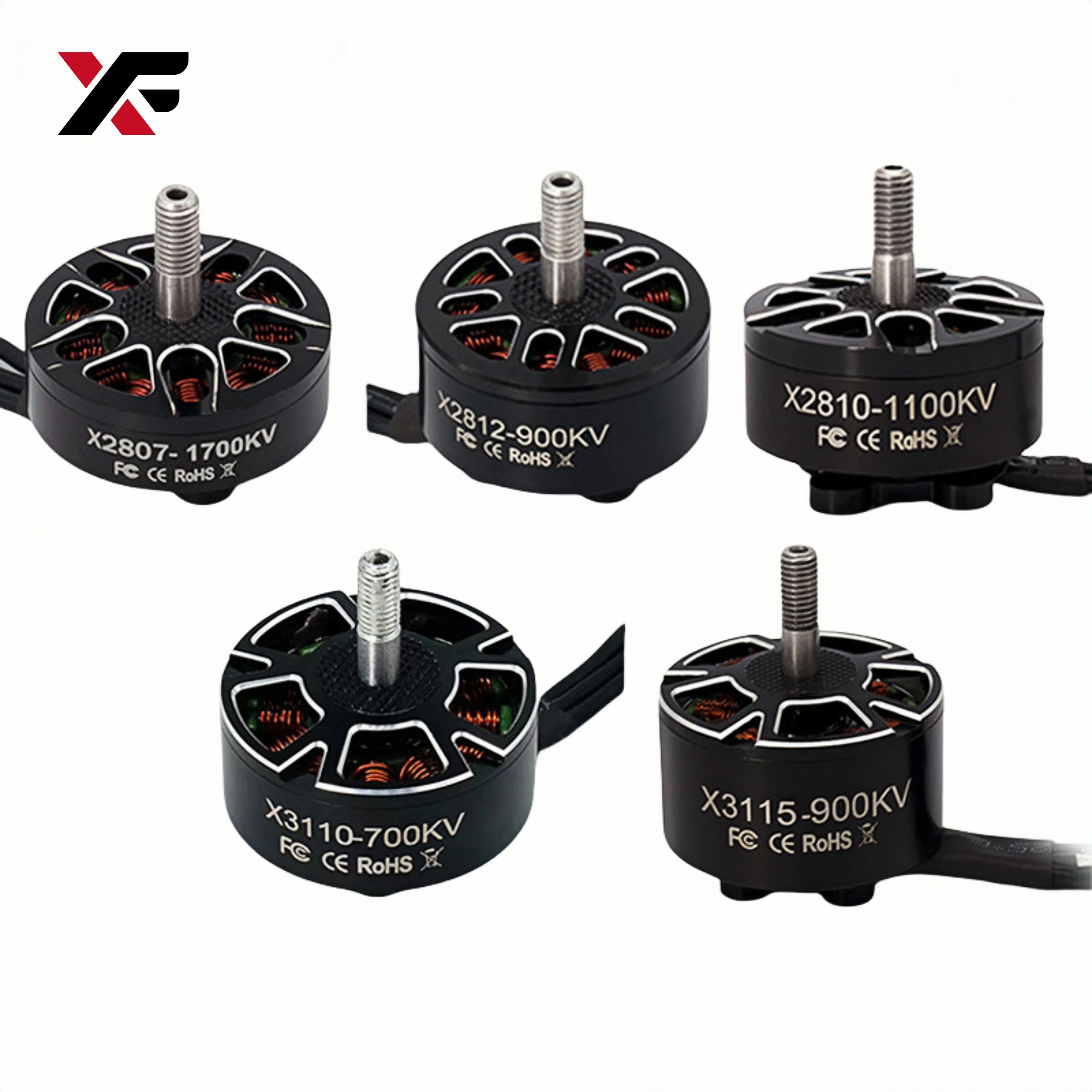 

XF Hobby Fpv Motor 2807 Motor 1300Kv 1700Kv 4S-6S Бесщеточный двигатель для Mark4 Fpv Freestyle 7 дюймов дальнего действия Rc Fpv Racing Drones