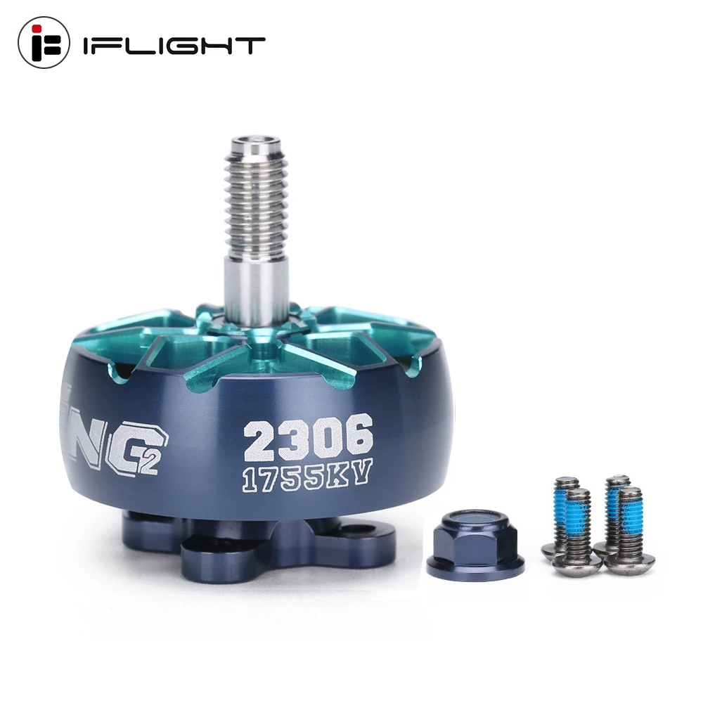 IFlight-Motor sem escova para drone de corrida, Xing2 2306, 2555KV 1755KV, 4S-6S FPV, Nazgul compatível com Unibell, Hélice de 5 \