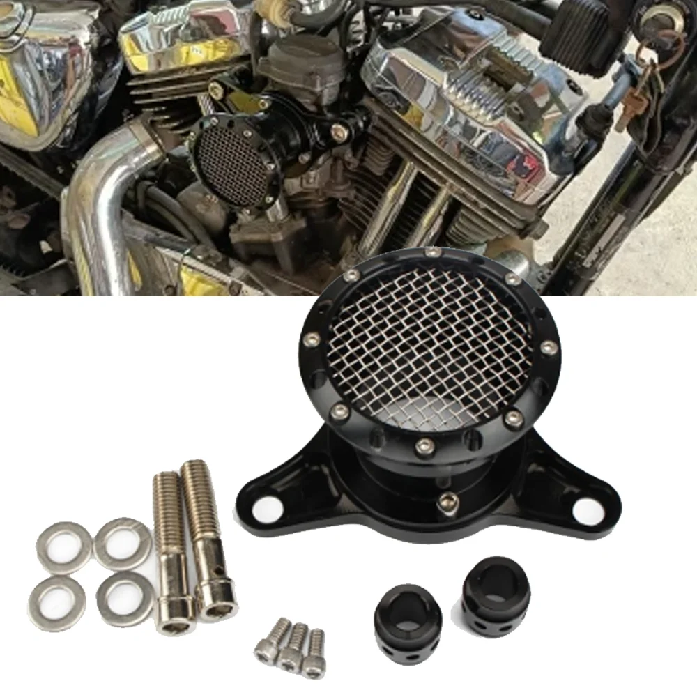

Retro Motorcycle Air Cleaner Intake Filter For Harley SPORTSTER XHL XL 883 1200 Iron Nightster Seventy two Forty eight XR