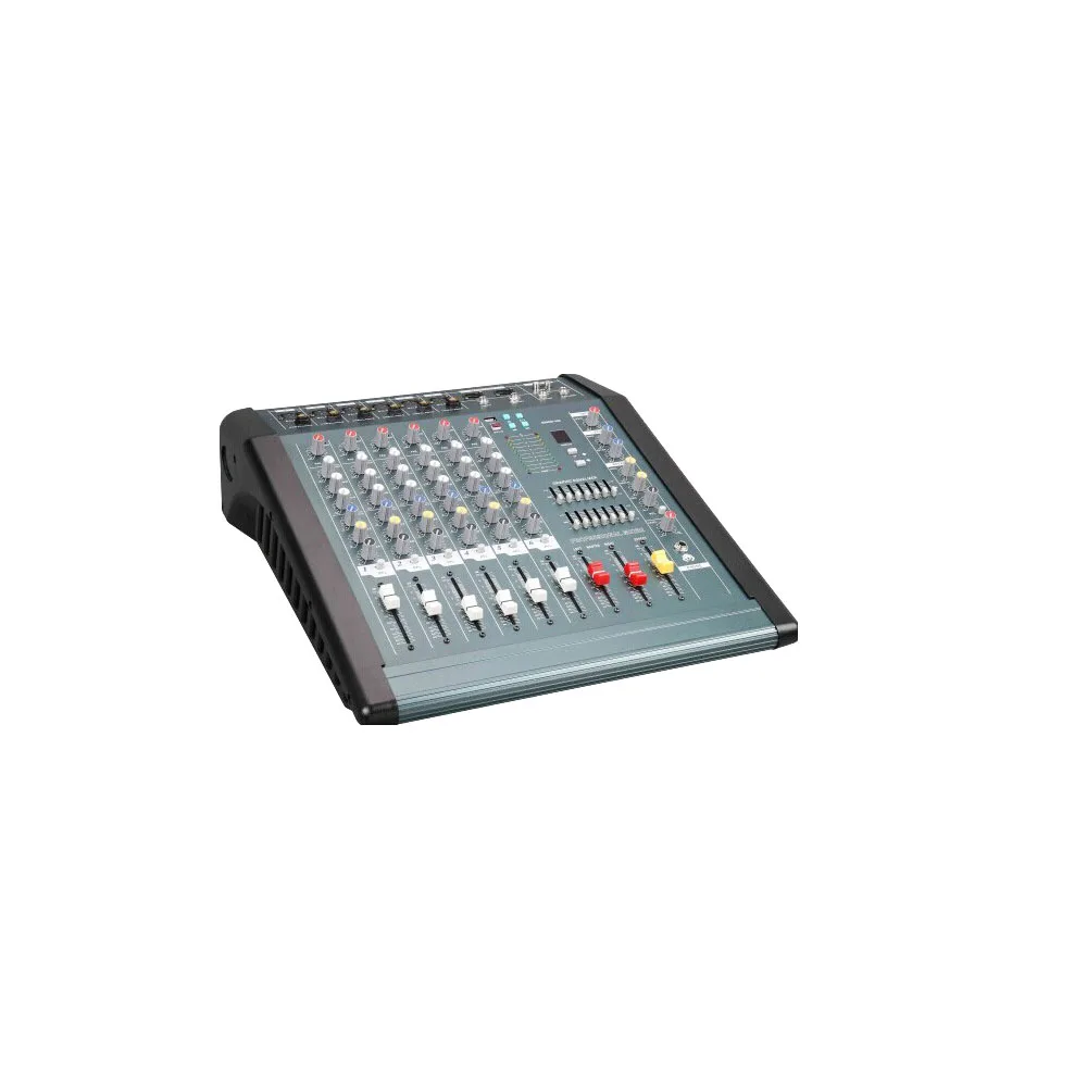 MiCWL 6 قنوات 1200 واط مكبر كهربائي خلط وحدة التحكم خلاط بلوتوث سجل DSP تأثير 2x600 واط المهنية USB ميكروفون خلاط