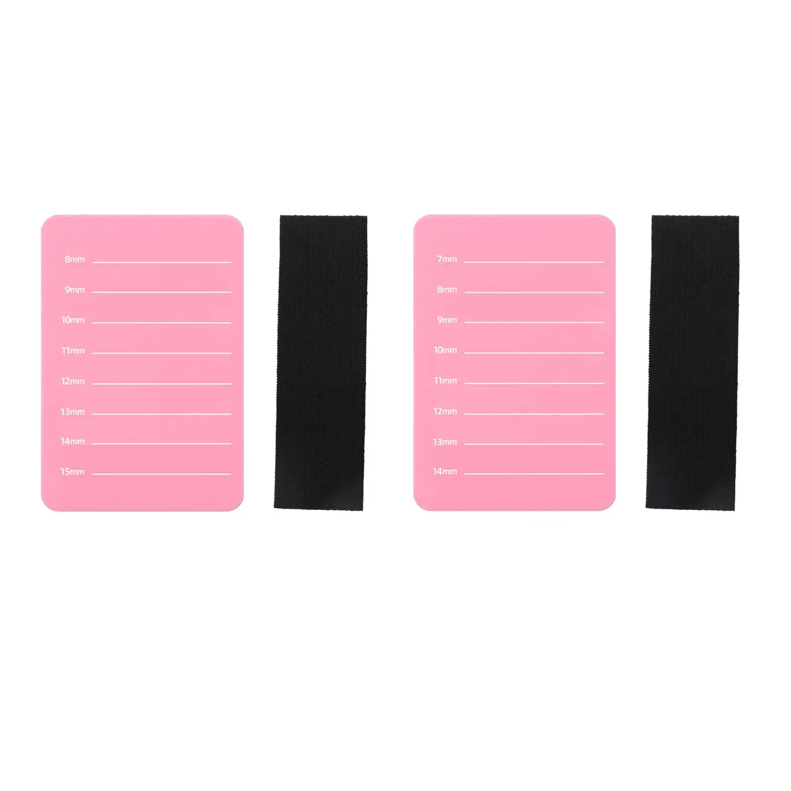 Paleta de pestañas con líneas de medición, soporte de pegamento para pestañas, bandeja, placa de escala de pestañas injertadas para estudio cosmético, salón de belleza y hogar