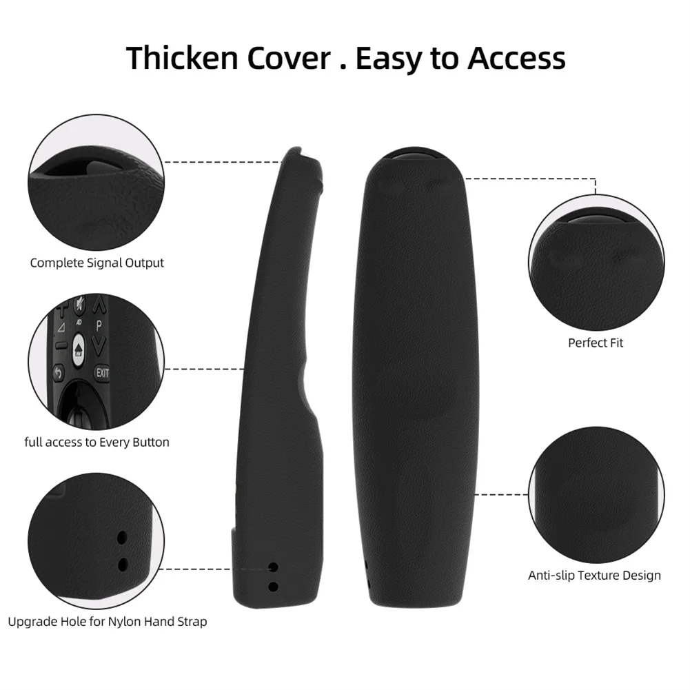 For LG AN-MR600 MR650A Remote Controls Case Silicone Protective Cover Express Replacement Controller Sleeve With Lanyards