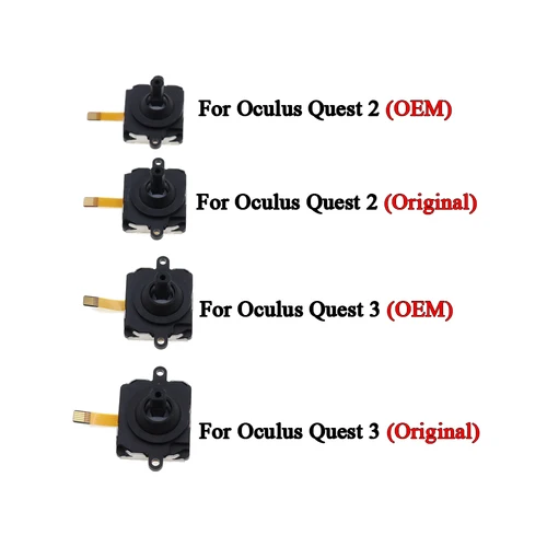 Imagen 2 del producto 2/5/10 unidades para OQ2 OQ3 Joystick 3D Original para Oculus Quest 2 3 Joystick Meta Quest 3 VR reemplazo de Control remoto izquierdo y derecho