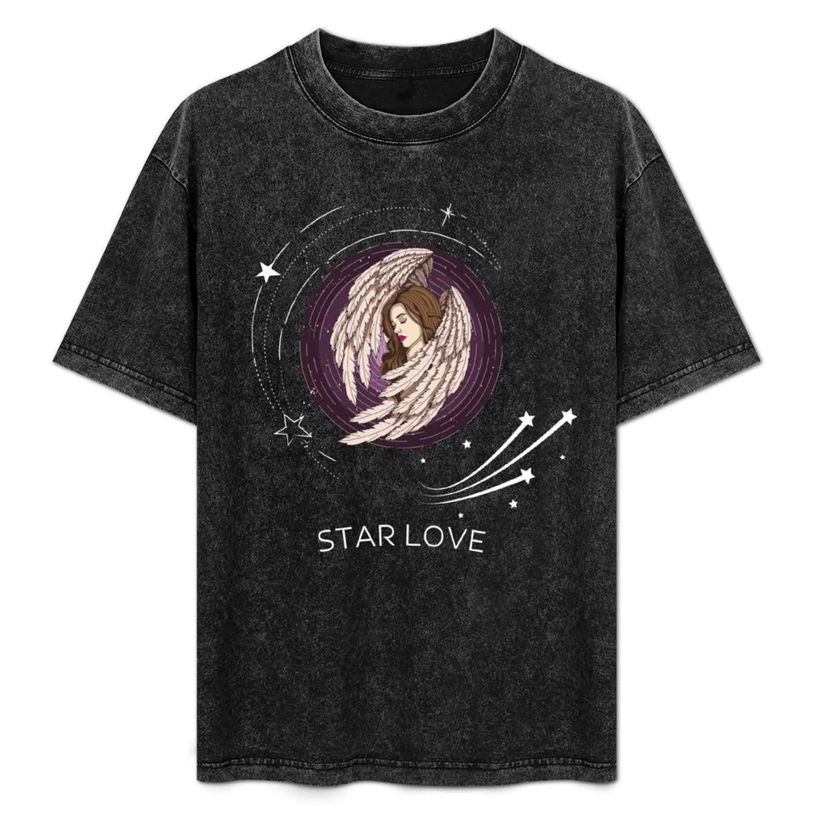 

Star Love T-Shirt Soft Casual Short Sleeve Cotton Tee