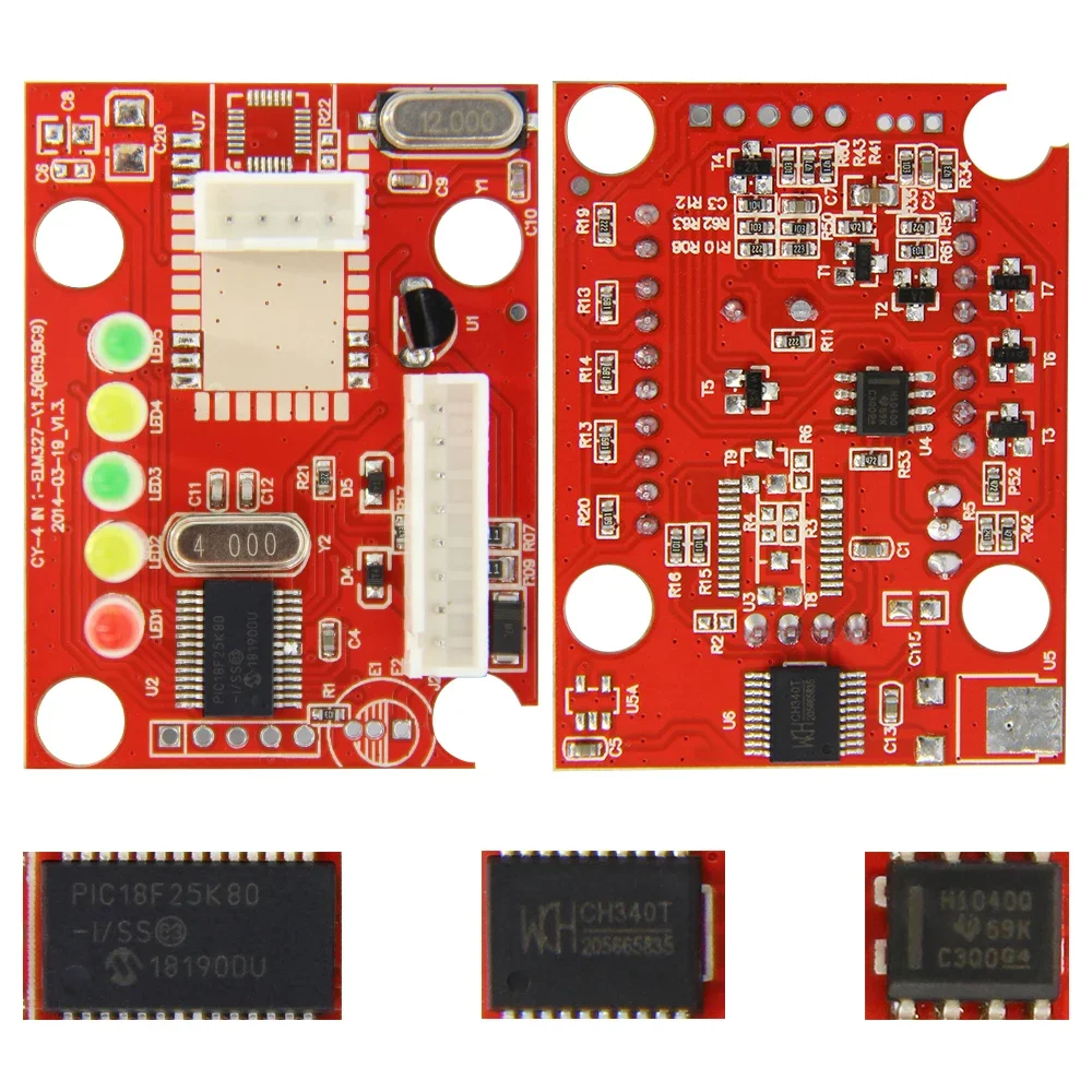 Top quality 100% PIC18F25K80 Chip super ELM327 V1.5 USB Switch ELM 327 CAN/MS CAN For scan OBD2 Diagnostic Scanner