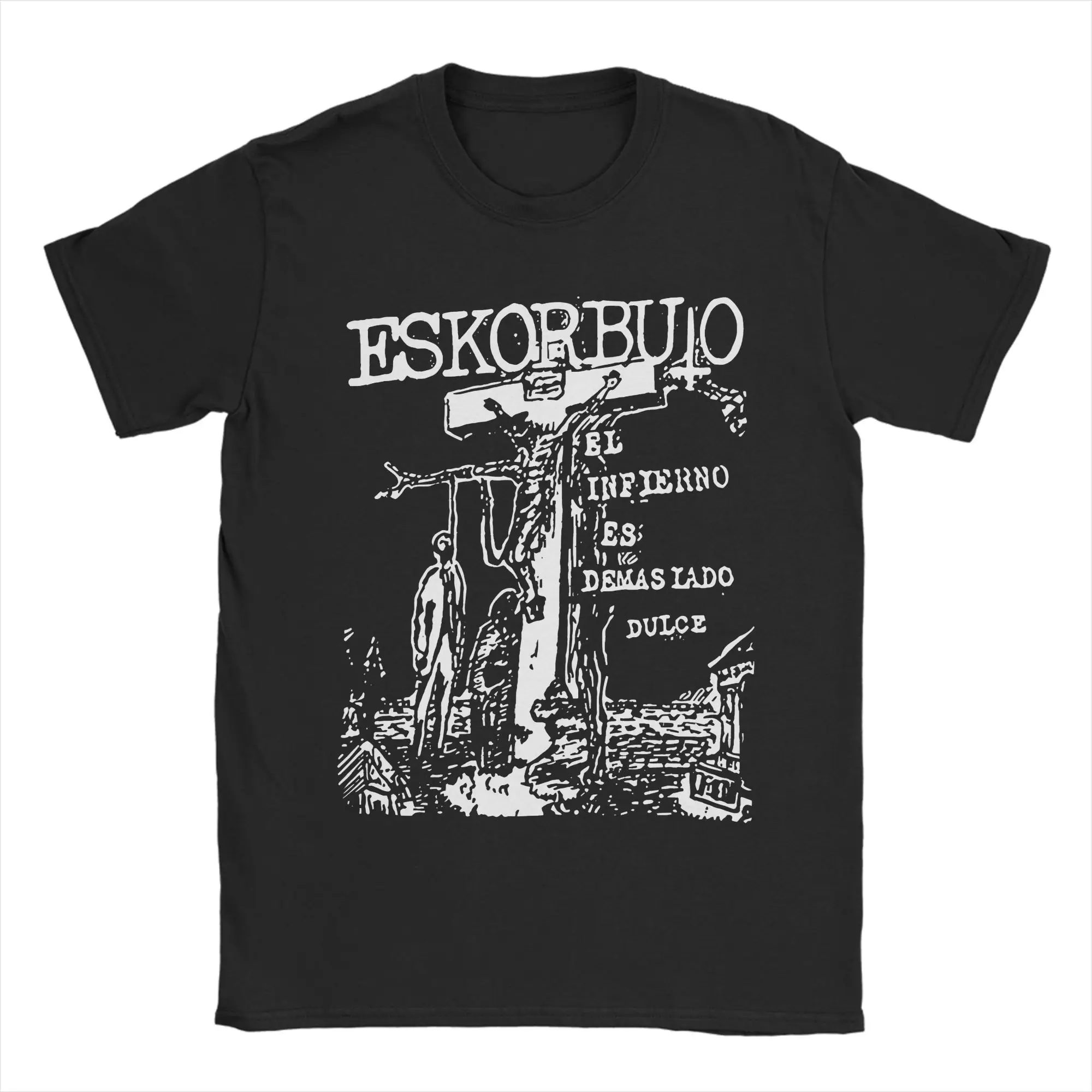 Camiseta de banda Eskorbuto, camisetas novedosas de algodón puro para hombre, camiseta de cuello redondo, ropa de manga corta, regalo