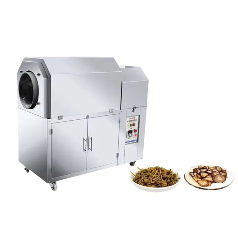 Customized Commercial Multi-functional in Restaurant and Catering  Electric Gas Almond Sesame Peanut Food Nut Roasting Machine