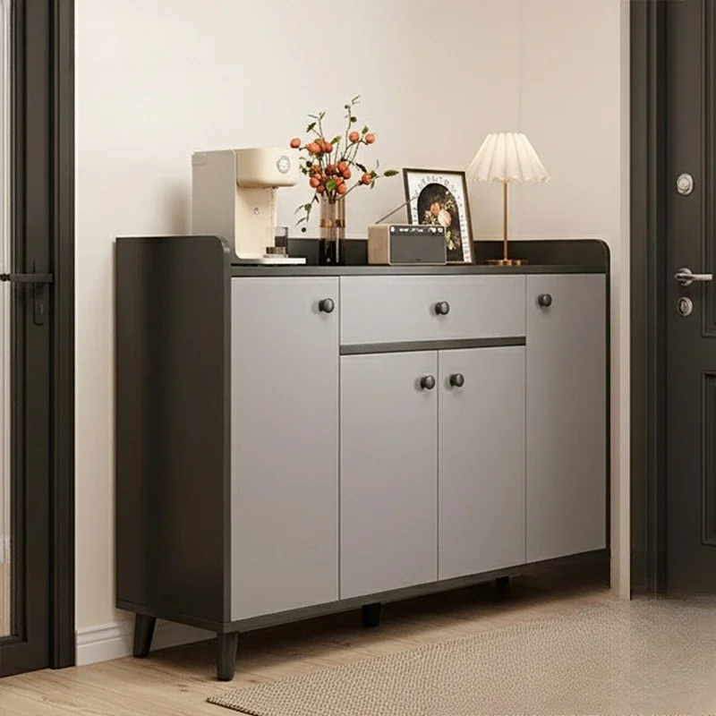 New model Shoe cabinet, large-capacity entrance cabinet at the door of the home, integrated storage cabinet against the wall