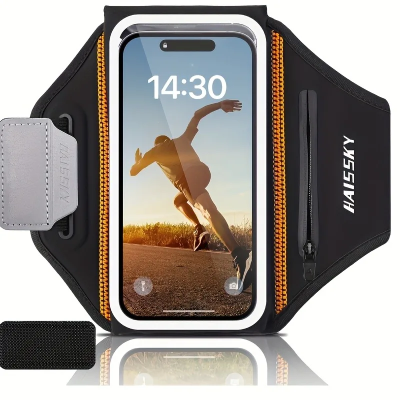 

HAISSKY Stereoscopic Sport Armband Running Bags Men Women Outdoor Fitness Touch Screen Arm Wrist Pouch For iPhone Samsung Xiaomi