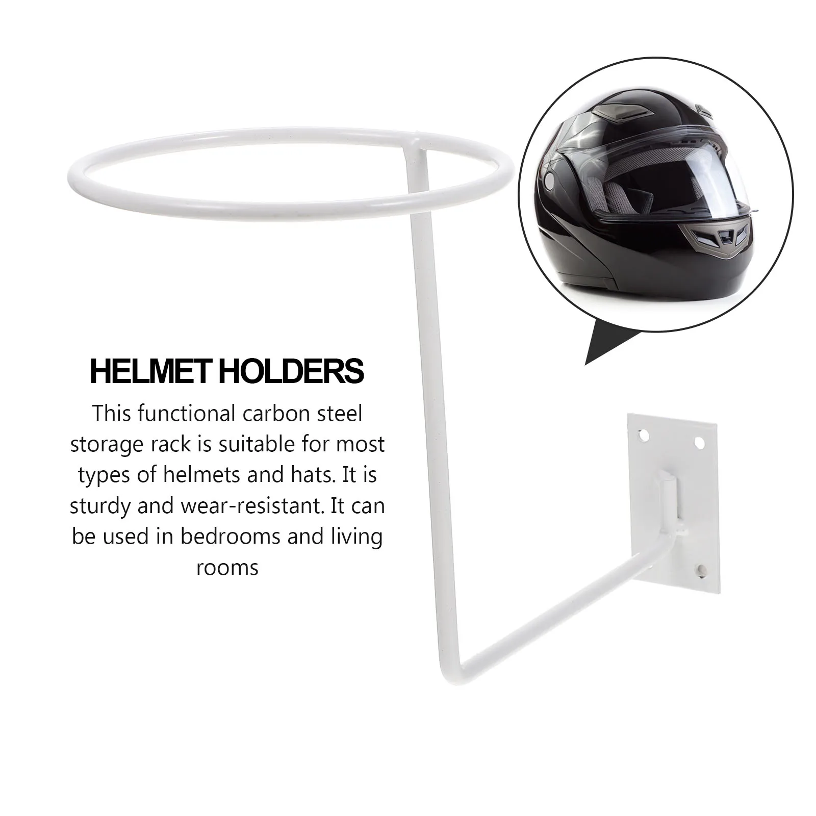 

2Pcs Motorcycle Rack Skull Carbon Steel Slack St Hat Holders Storage DisplayHelmet Hanger Coat Storage Rack