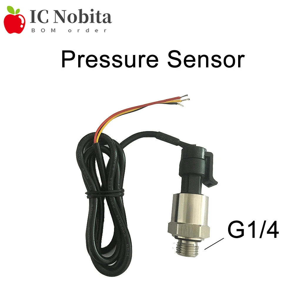 1 peça sensor de pressão de vácuo transdutor 4-20ma 0.5-4.5v saída sensor de pressão de ar para interface hvac g1/4