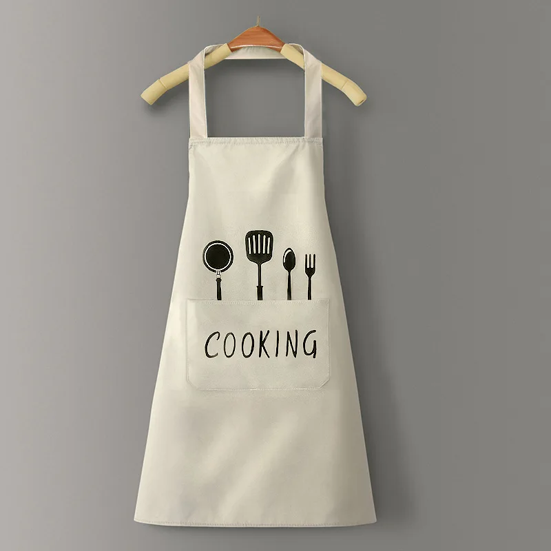 Custom Logo Kitchen Apron, Waterproof and Oil-Resistant, Easy-to-Clean, Machine Washable, Available in Multiple Colors