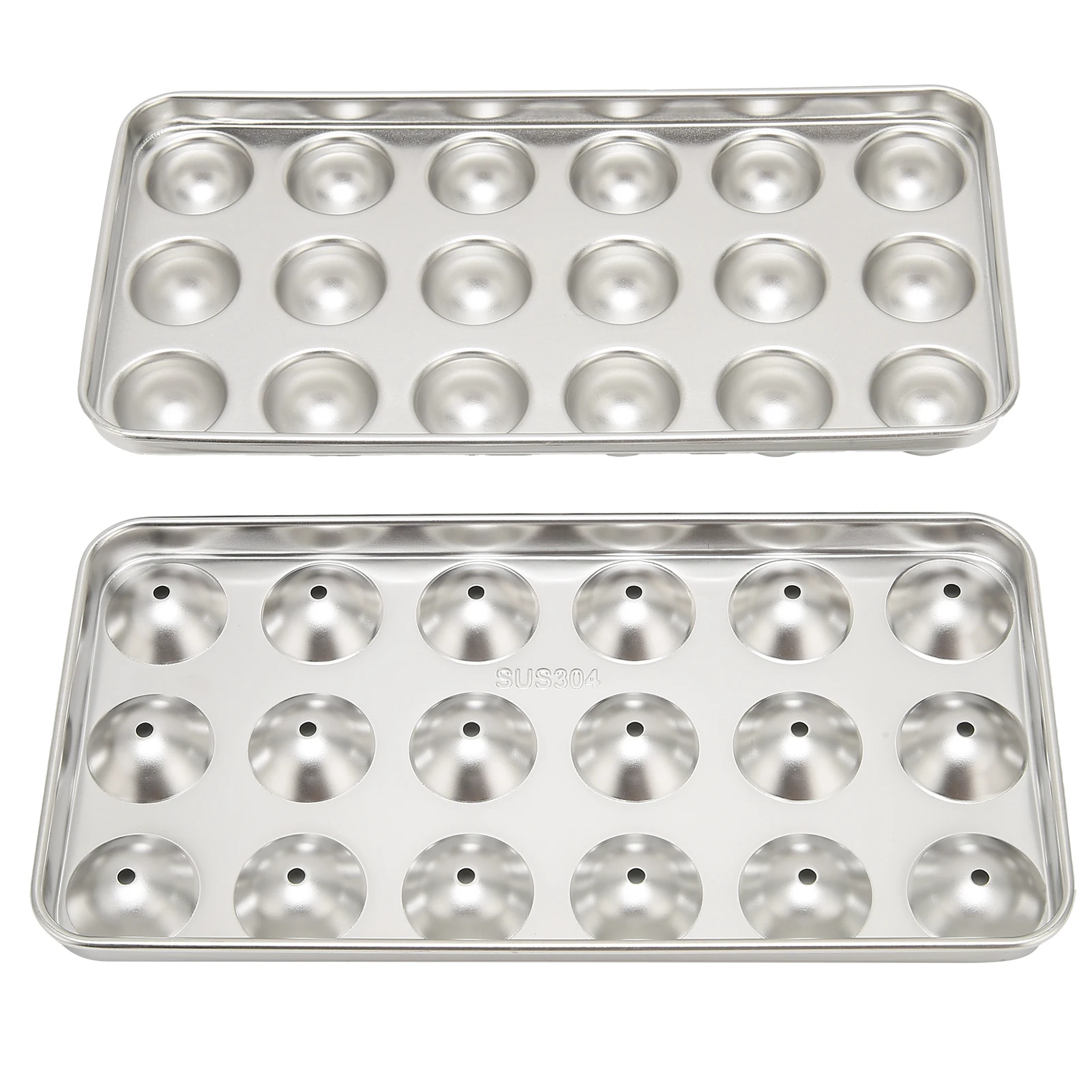 304 Stainless Steel Ice Tray Mold Ice Cube Cooling Ball for Wine Beverage Bar Restaurant