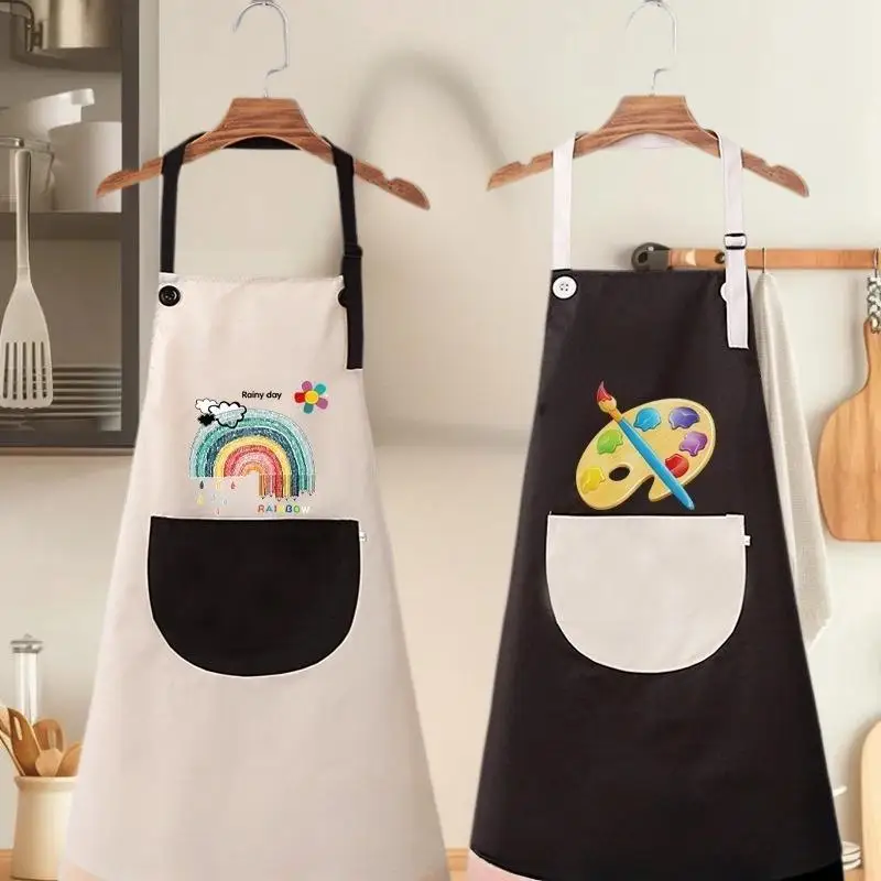 1Pcs No-Sleeve Painting Protective Clothing Children's Apron Boys And Girls Eating Bibs Waterproof Artistic Inverted Clothing