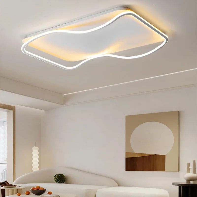 Moderna lampada da soffitto a LED semplice onda per soggiorno sala da pranzo camera da letto corridoio corridoio decorazioni per la casa apparecchio di illuminazione Lustre