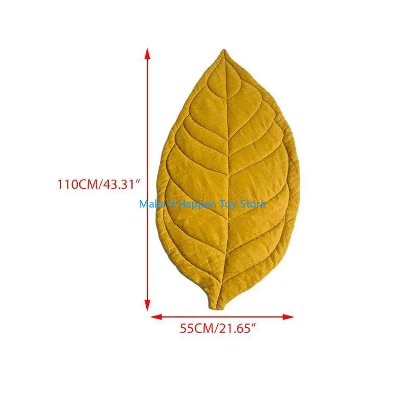 28EC Baby Game Blanket Tree Leaves Floor Carpet Soft Cotton Climbing Pad for Play Mat for Infants Children's Room Decoration