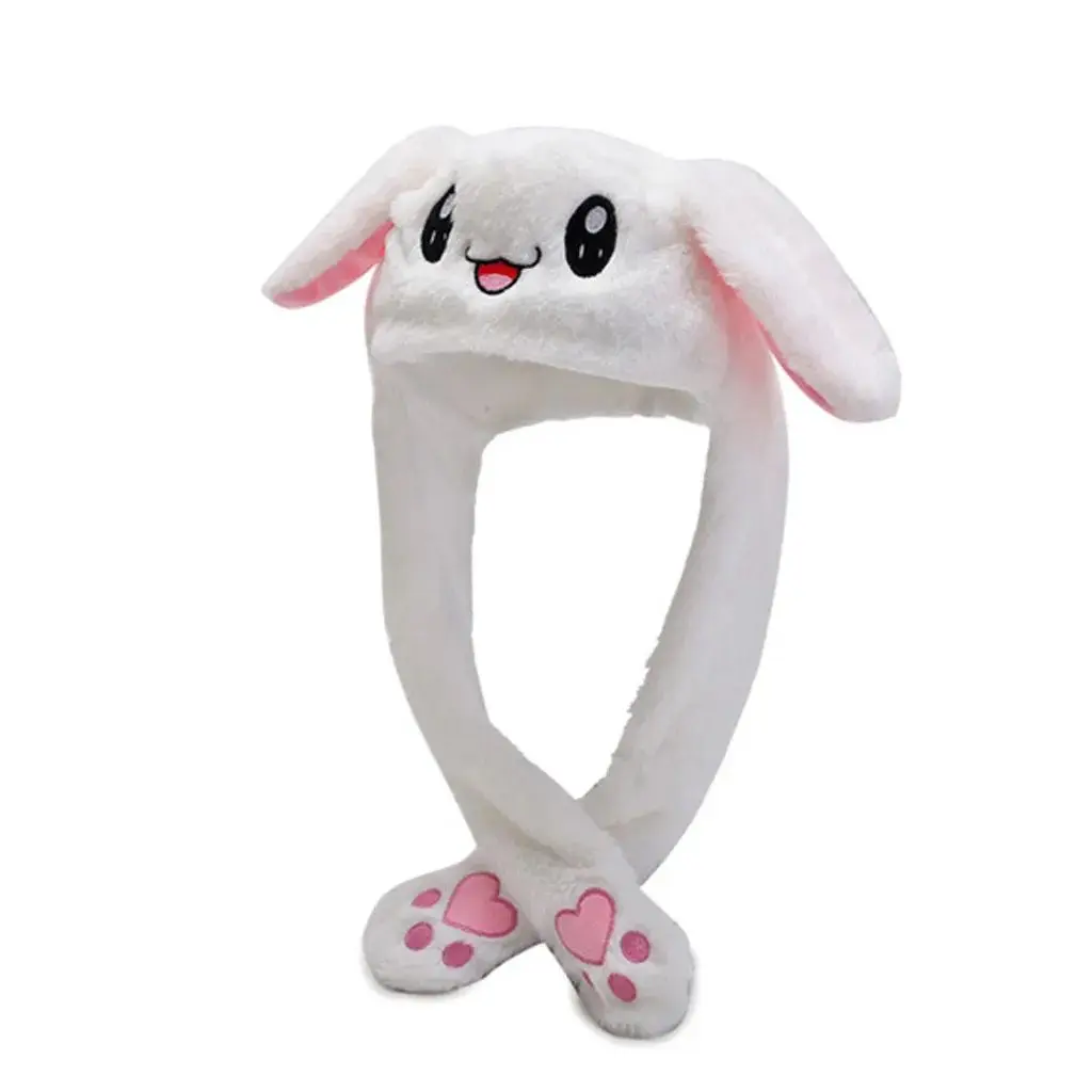 Cute Caps Plush Embroidery Women Hat Gift For Kids Children Girls Boy Wrap Warm Dancing Rabbit Ear Hat