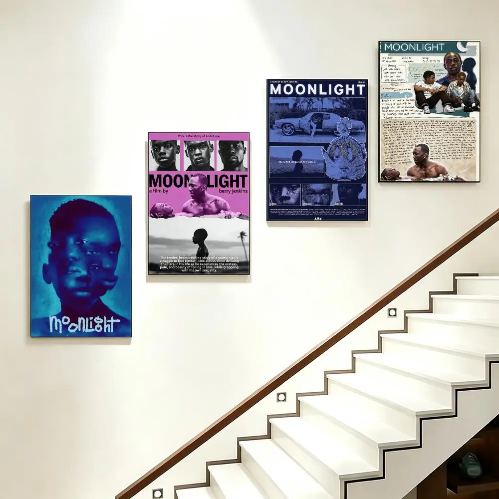 movie Moonlight Poster Poster HD  Printing Soothing and Cream Style Home Decor for the Living Room cafes Gift Giving