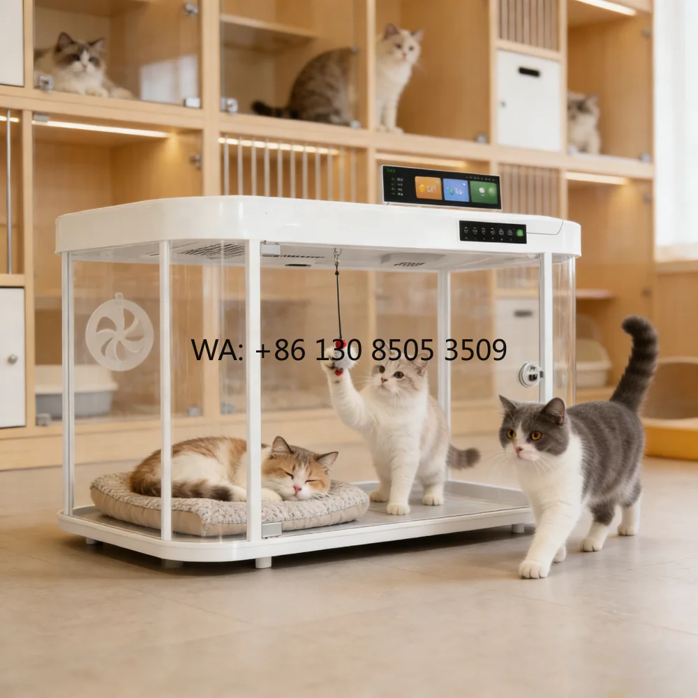

Smart Cat Cabin, Intelligent Pet Cabin, Odor Removal, Circulating Fresh Air System, Pet-Friendly Cage For Pet Lovers