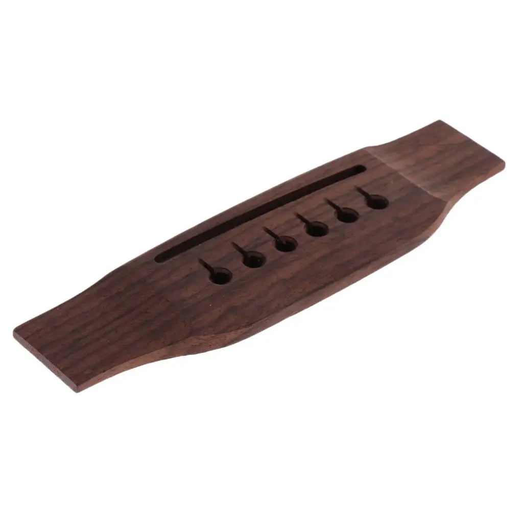Exquisite 6 String Folk Guitar Saddle Nut Rosewood Backhand Bridge Replacement Wooden Accessory for Guitar Construction view 6