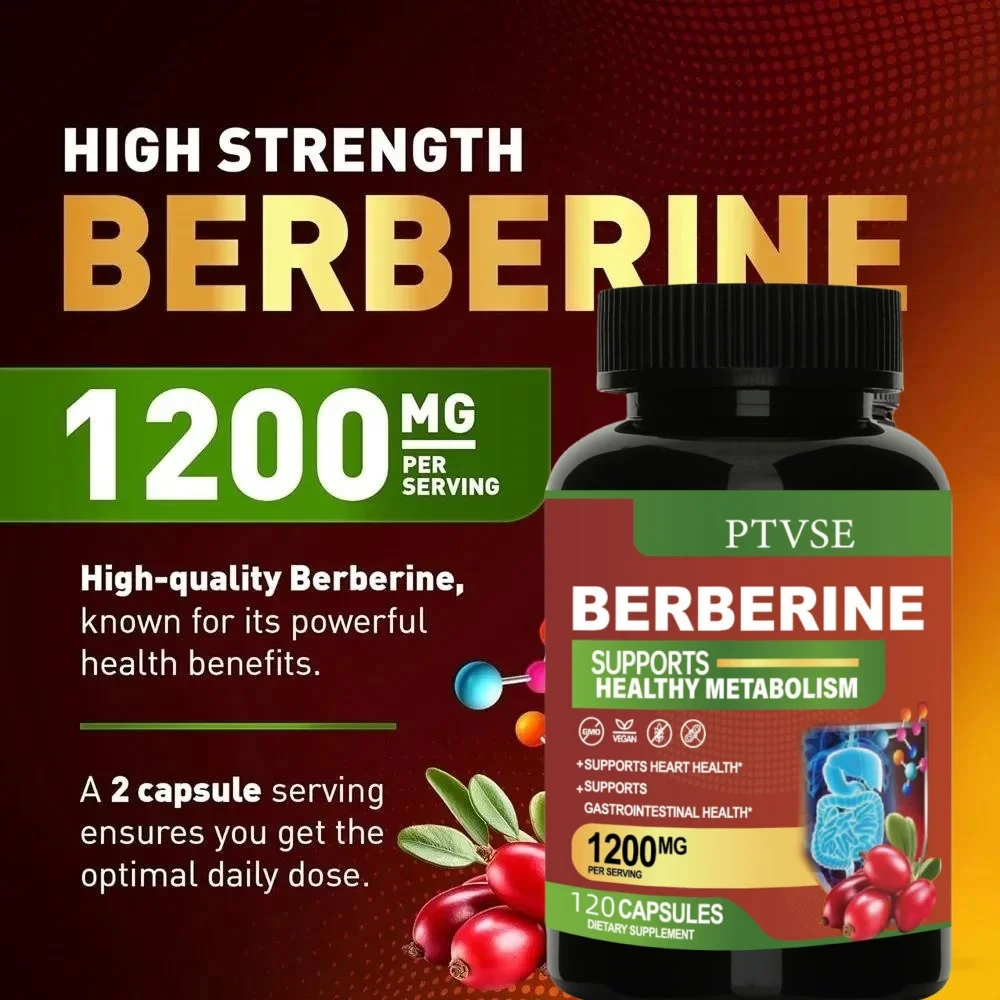 Berberine  Capsule Antioxidant Supports Immune System, Cardiovascular & Gastrointestinal Function