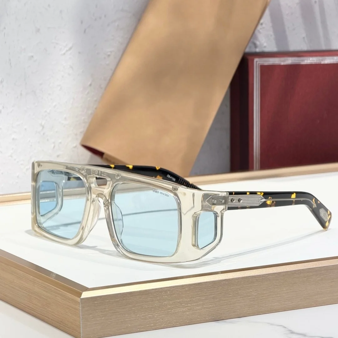 

JM WINDSOR 54-20 Top Quality Mens Sunglasses for Women Classic Punk Luxury Acetate Titanium UV400 Designer Sunglasses with box
