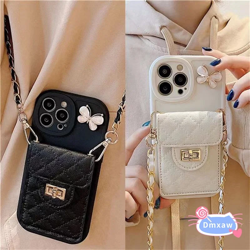 Card Slot Lanyard Floral Case for Samsung Galaxy