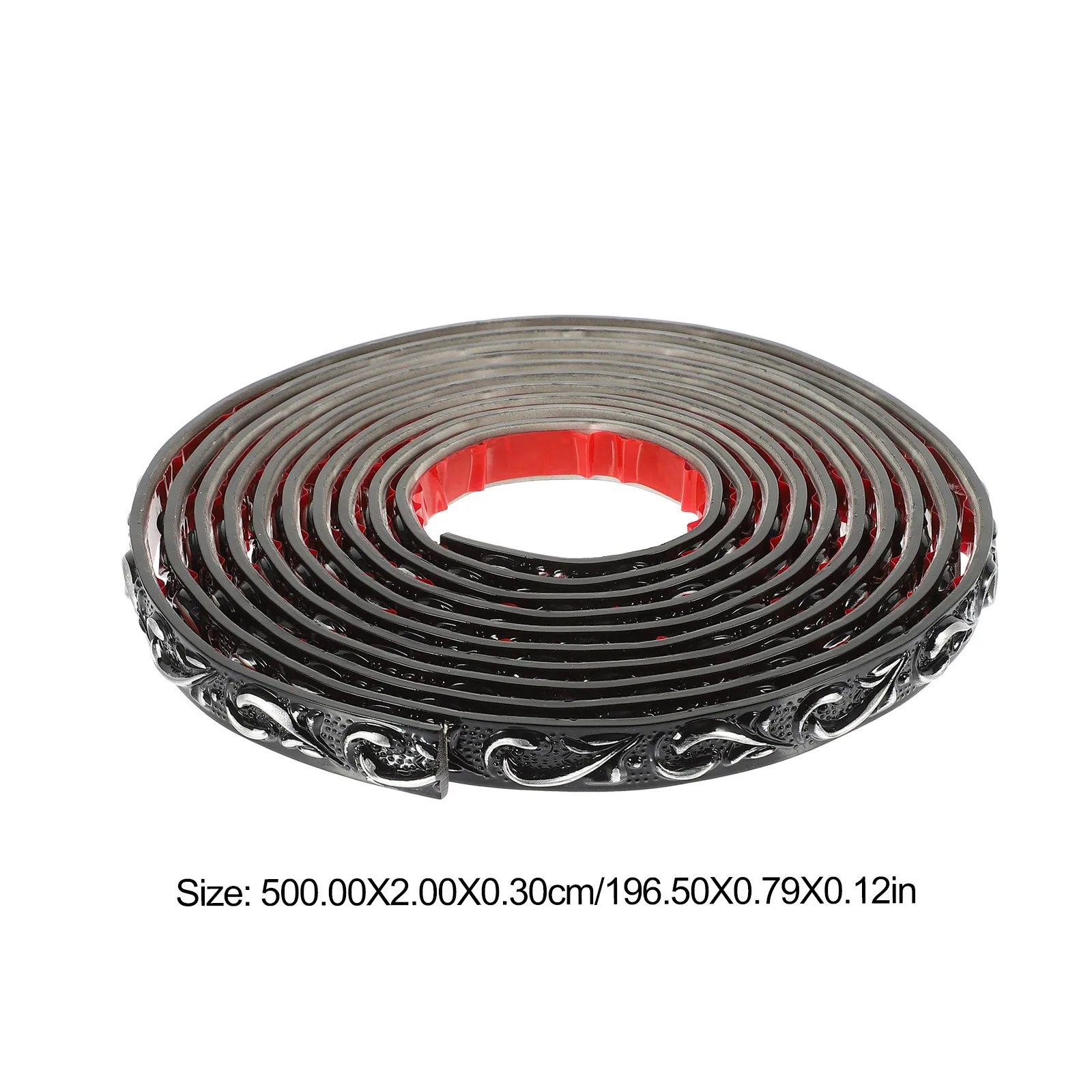 لفة تقليم صب PVC ذاتية اللصق، عصا تقشير سهلة، شريط تزيين حافة الحائط الزاوية، مرن قابل للقطع لغرفة النوم المنزلية