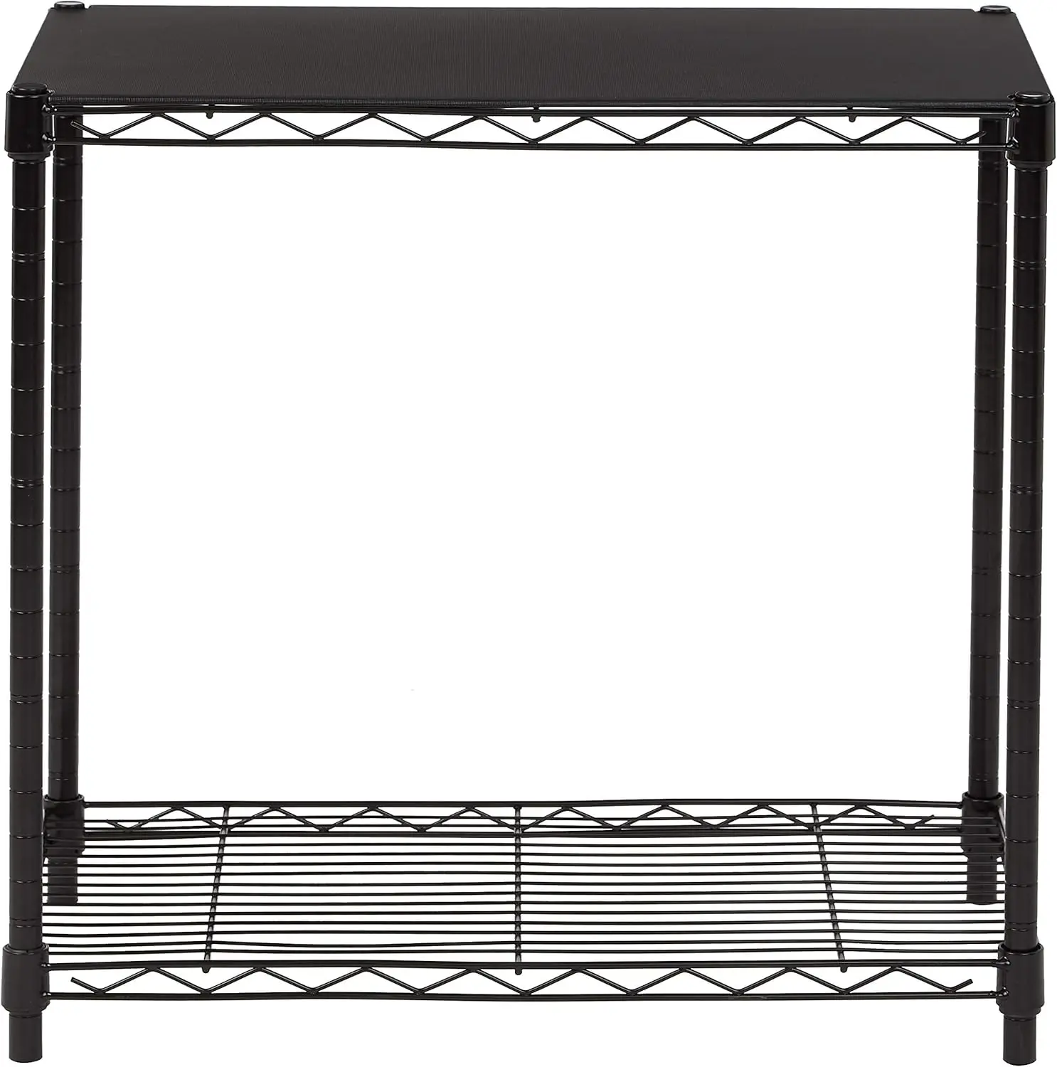 

2-Shelf Stackable Storage, 13.3" D x 23.2" W x 22.2" H, Black