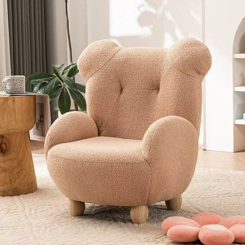 

75X59X58CM детский маленький диван, милый детский специальный стул с медведем, ленивый диван-стул, детское угловое сиденье для чтения